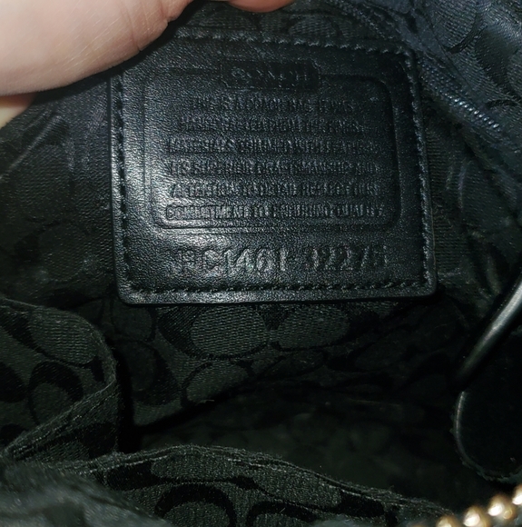 Mini Black&Cream Coach Handbag - Picture 4 of 7